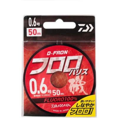 Леска DAIWA D-FRON fluoro harisu 0,6 50м