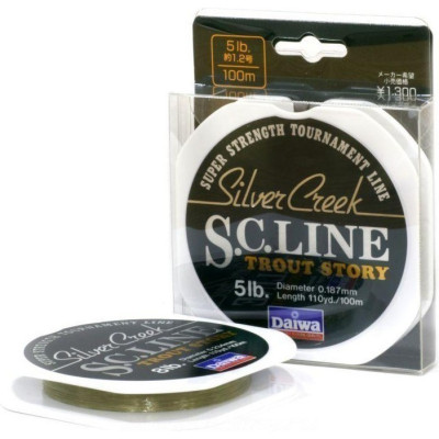 Монолеска DAIWA Silver Creek S.C. Line 5 Lb (0.187мм) - 100м